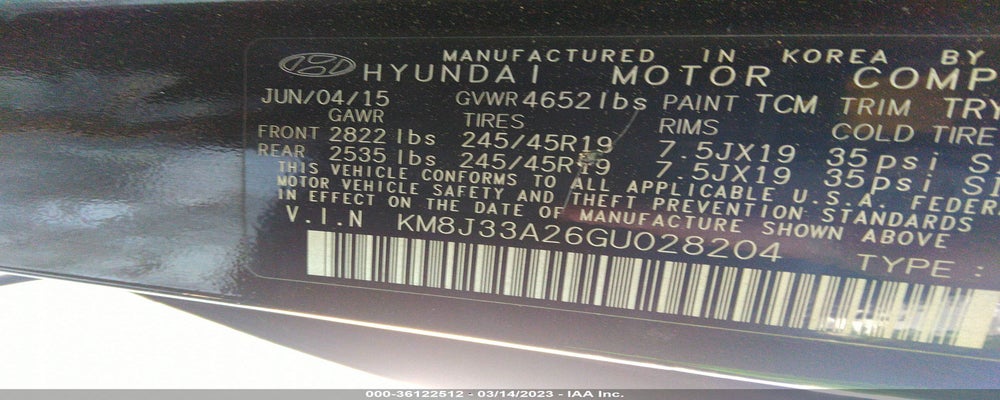 KM8J33A26GU028204 2016 HYUNDAI TUCSON photo no. 9