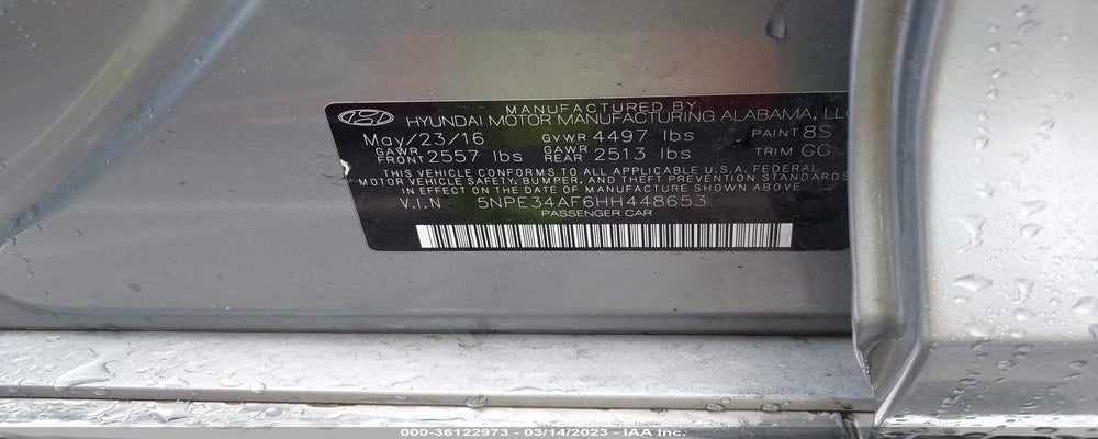 5NPE34AF6HH448653 2017 HYUNDAI SONATA photo no. 9