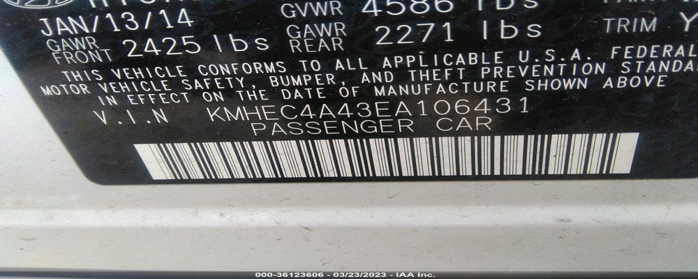 KMHEC4A43EA106431 2014 HYUNDAI SONATA HYBRID photo no. 9