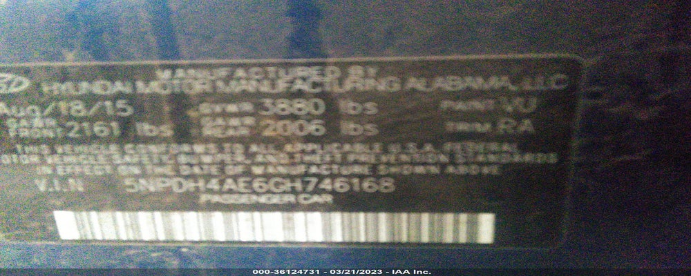 5NPDH4AE6GH746168 2016 HYUNDAI ELANTRA photo no. 9