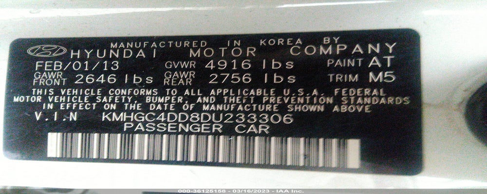 KMHGC4DD8DU233306 2013 HYUNDAI GENESIS photo no. 9