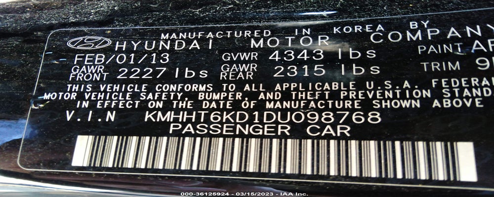 KMHHT6KD1DU098768 2013 HYUNDAI GENESIS COUPE photo no. 9