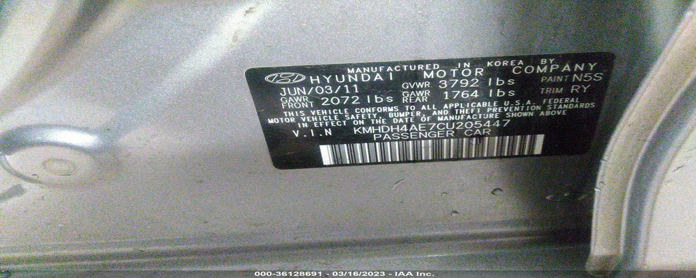 KMHDH4AE7CU205447 2012 HYUNDAI ELANTRA photo no. 9