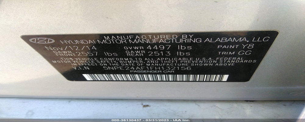5NPE24AF1FH132156 2015 HYUNDAI SONATA photo no. 9