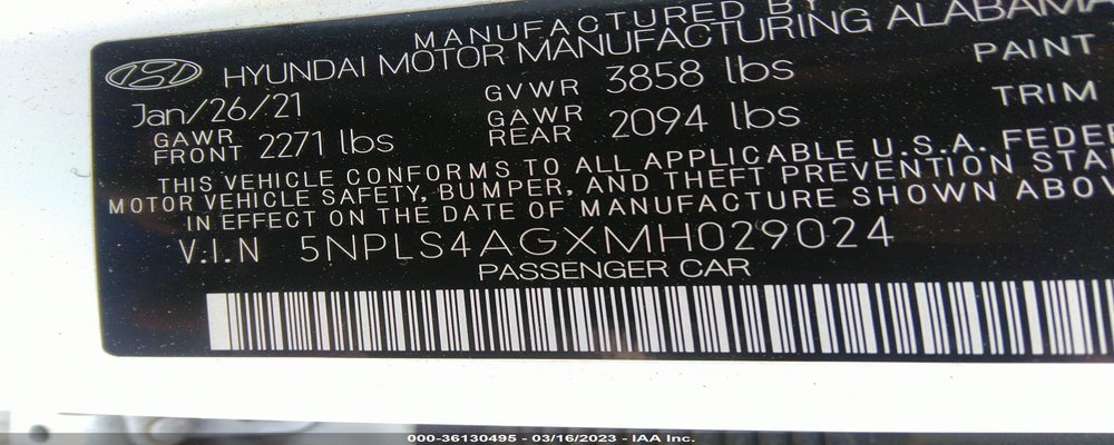 5NPLS4AGXMH029024 2021 HYUNDAI ELANTRA photo no. 9