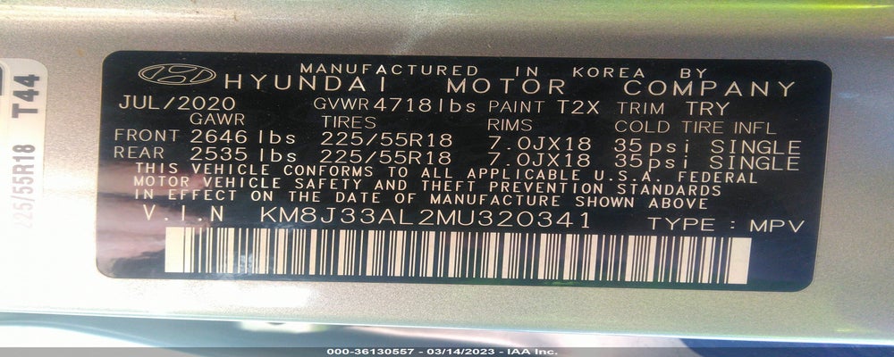 KM8J33AL2MU320341 2021 HYUNDAI TUCSON photo no. 9