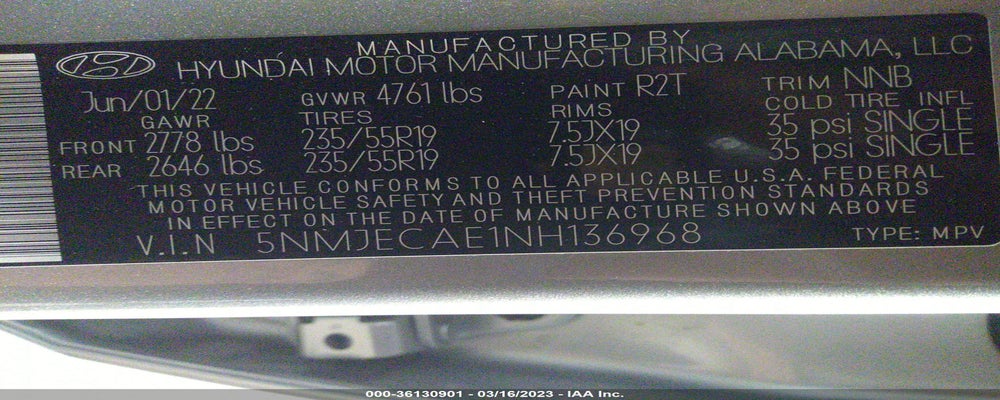 5NMJECAE1NH136968 2022 HYUNDAI TUCSON photo no. 9