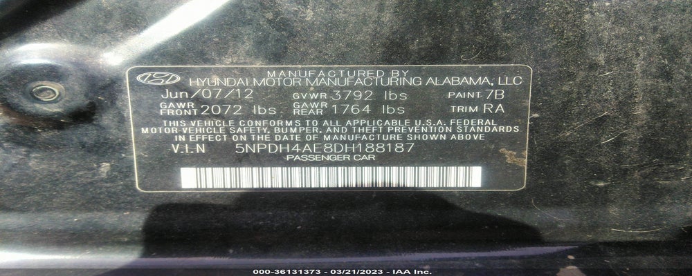 5NPDH4AE8DH188187 2013 HYUNDAI ELANTRA photo no. 9