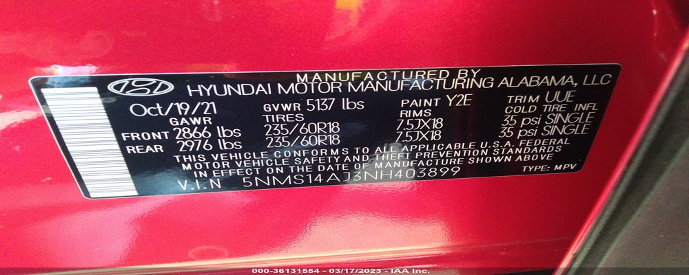 5NMS14AJ3NH403899 2022 HYUNDAI SANTA FE photo no. 9