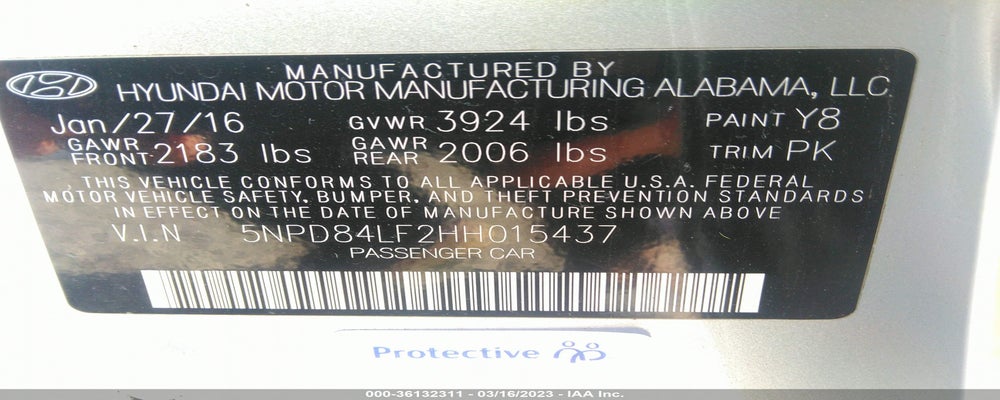 5NPD84LF2HH015437 2017 HYUNDAI ELANTRA photo no. 9