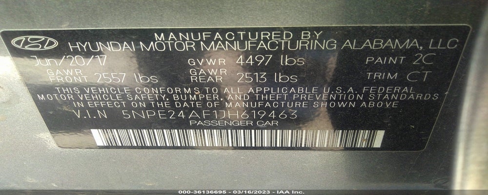5NPE24AF1JH619463 2018 HYUNDAI SONATA photo no. 9