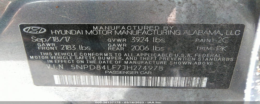 5NPD84LF7JH274978 2018 HYUNDAI ELANTRA photo no. 9