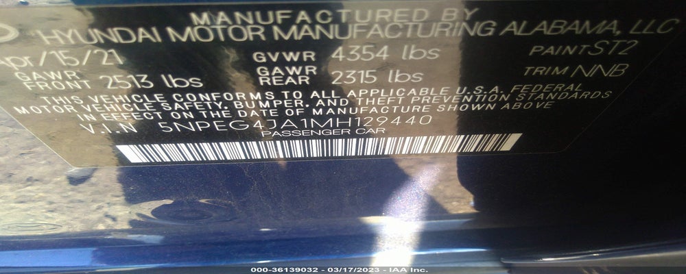 5NPEG4JA1MH129440 2021 HYUNDAI SONATA photo no. 9