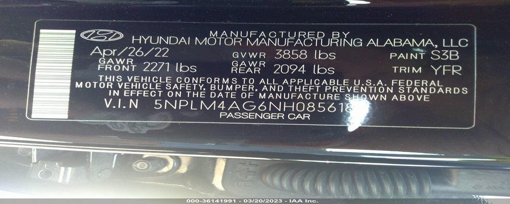 5NPLM4AG6NH085618 2022 HYUNDAI ELANTRA photo no. 9