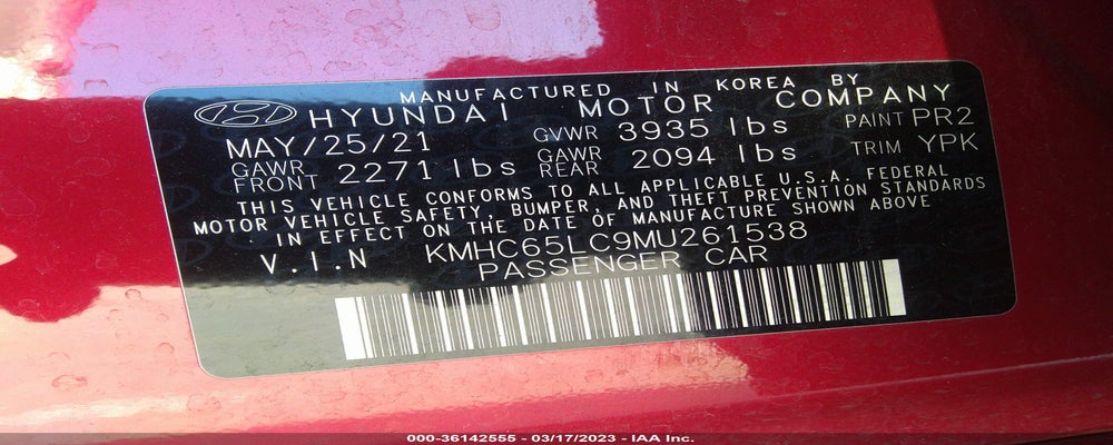 KMHC65LC9MU261538 2021 HYUNDAI IONIQ HYBRID photo no. 9
