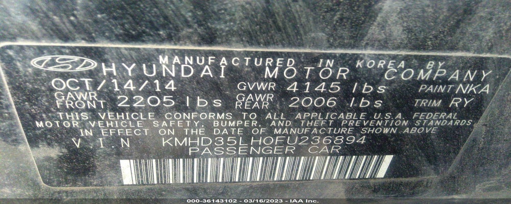 KMHD35LH0FU236894 2015 HYUNDAI ELANTRA GT photo no. 9