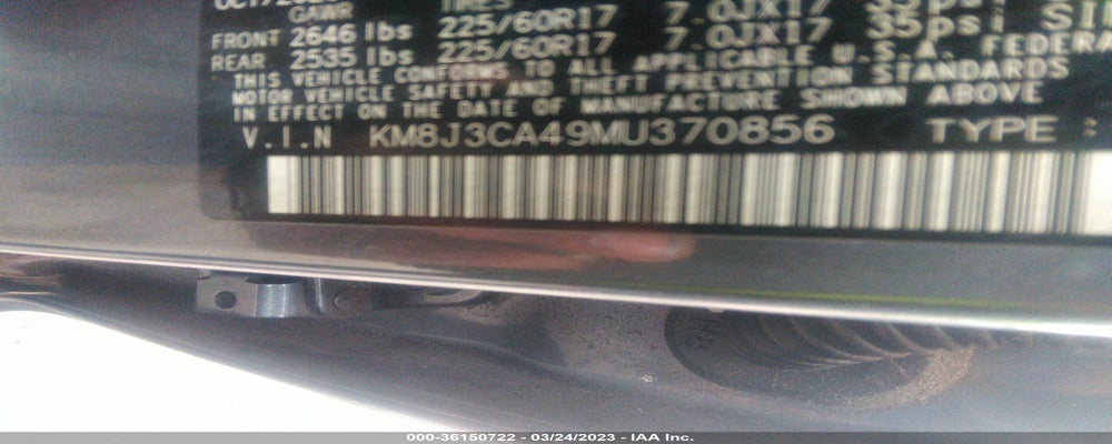 KM8J3CA49MU370856 2021 HYUNDAI TUCSON photo no. 9