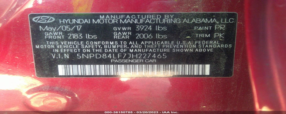 5NPD84LF7JH227465 2018 HYUNDAI ELANTRA photo no. 9