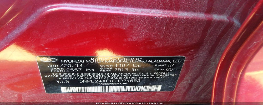 5NPE24AF1FH024653 2015 HYUNDAI SONATA photo no. 9