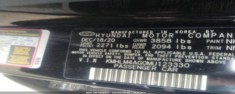 KMHLM4AG0MU123330 2021 HYUNDAI ELANTRA photo no. 9