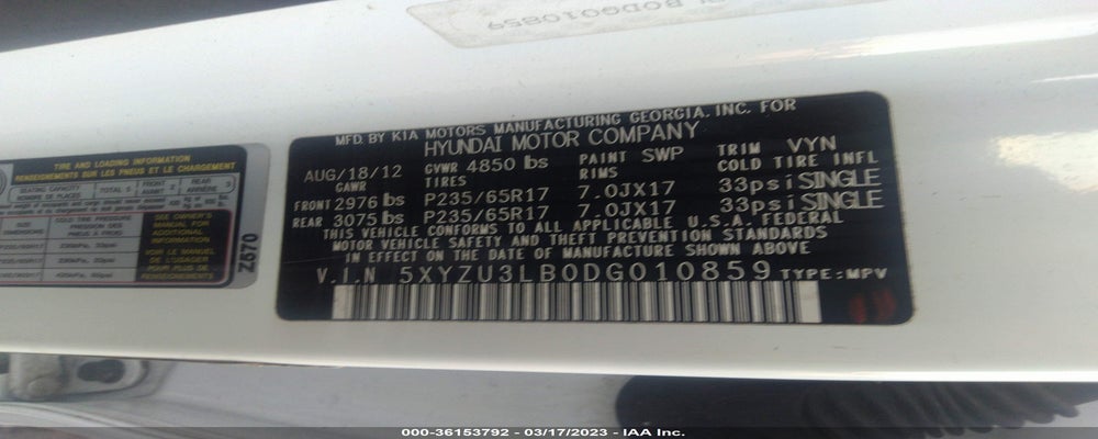 5XYZU3LB0DG010859 2013 HYUNDAI SANTA FE SPORT photo no. 9