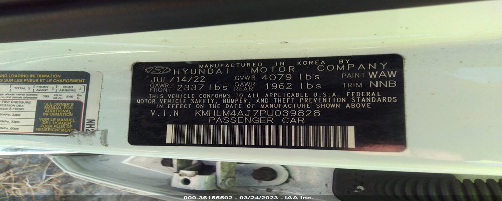 KMHLM4AJ7PU039828 2023 HYUNDAI ELANTRA photo no. 9