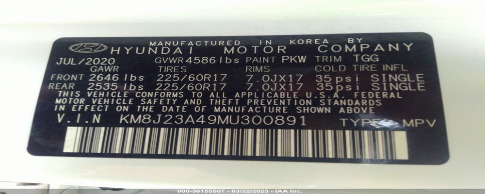 KM8J23A49MU300891 2021 HYUNDAI TUCSON photo no. 9
