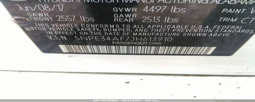 5NPE34AF7JH613910 2018 HYUNDAI SONATA photo no. 9