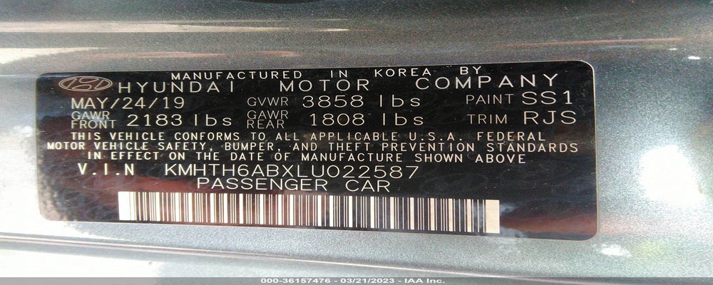 KMHTH6ABXLU022587 2020 HYUNDAI VELOSTER photo no. 9