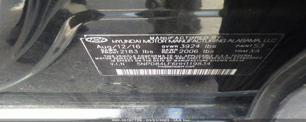5NPD84LF6HH119834 2017 HYUNDAI ELANTRA photo no. 9