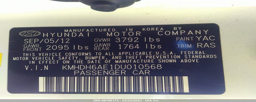 KMHDH6AE1DU010568 2013 HYUNDAI ELANTRA COUPE photo no. 9