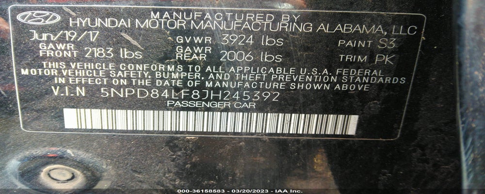 5NPD84LF8JH245392 2018 HYUNDAI ELANTRA photo no. 9