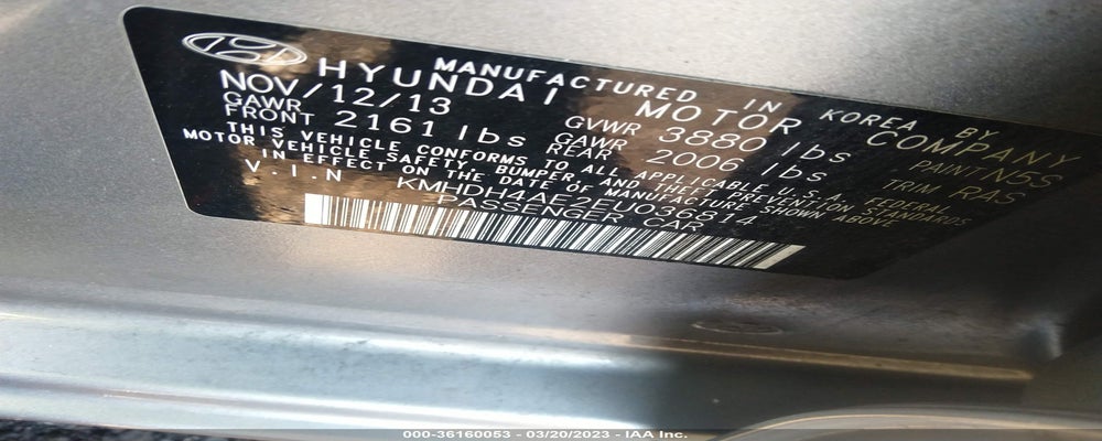 KMHDH4AE2EU036814 2014 HYUNDAI ELANTRA photo no. 9