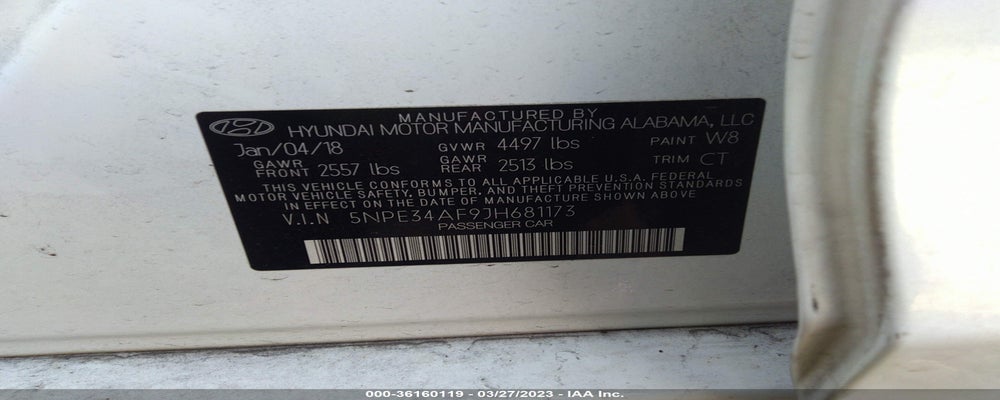 5NPE34AF9JH681173 2018 HYUNDAI SONATA photo no. 9