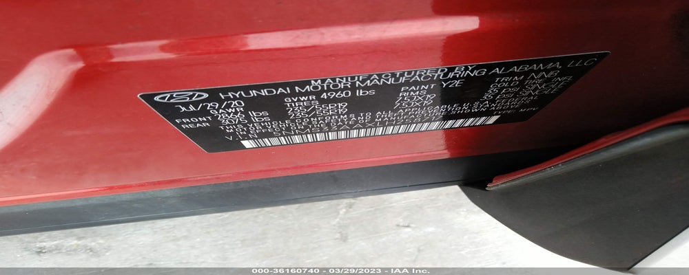 5NMS33AAXLH258717 2020 HYUNDAI SANTA FE photo no. 9