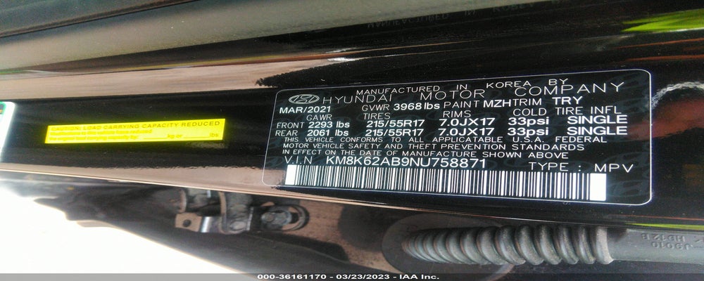 KM8K62AB9NU758871 2022 HYUNDAI KONA photo no. 9