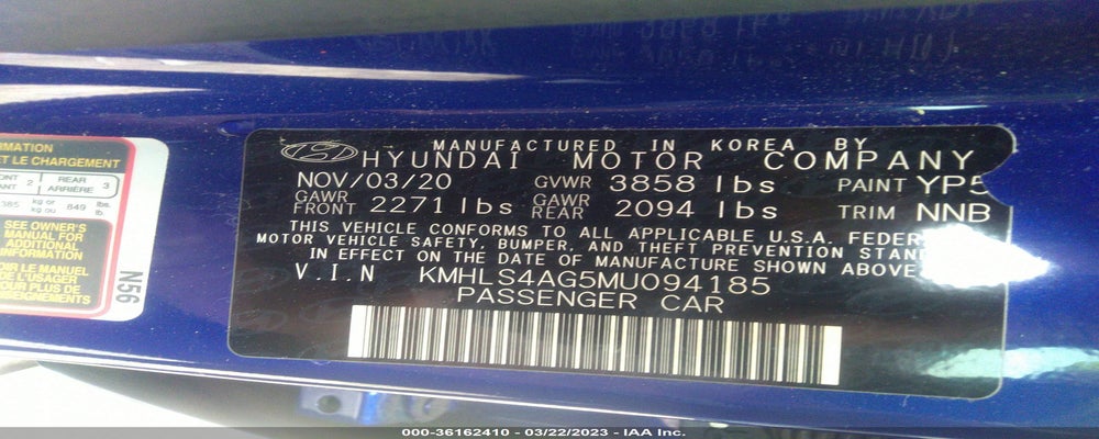 KMHLS4AG5MU094185 2021 HYUNDAI ELANTRA photo no. 9