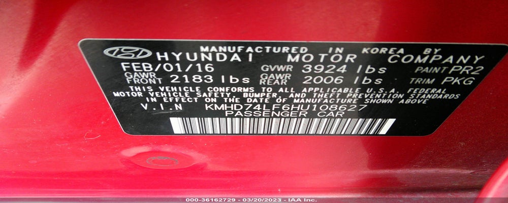 KMHD74LF6HU108627 2017 HYUNDAI ELANTRA photo no. 9