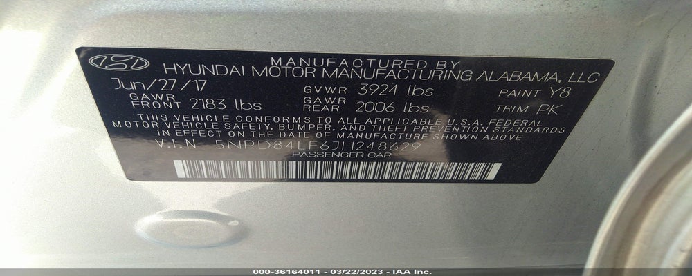 5NPD84LF6JH248629 2018 HYUNDAI ELANTRA photo no. 9
