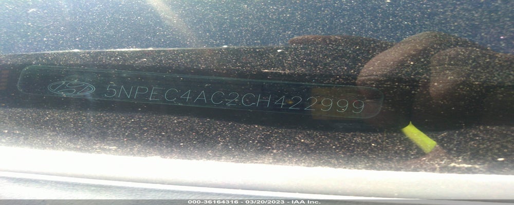 5NPEC4AC2CH422999 2012 HYUNDAI SONATA photo no. 9