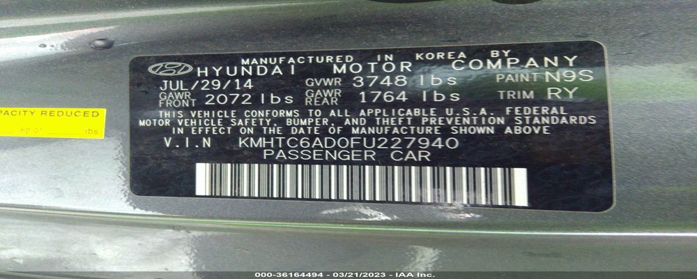KMHTC6AD0FU227940 2015 HYUNDAI VELOSTER photo no. 9