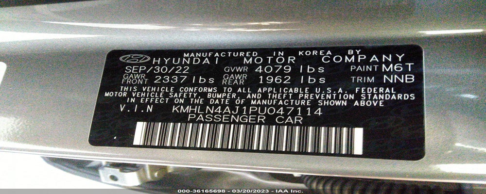 KMHLN4AJ1PU047114 2023 HYUNDAI ELANTRA HYBRID photo no. 9