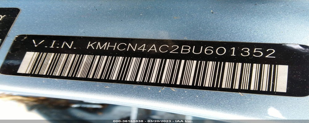 KMHCN4AC2BU601352 2011 HYUNDAI ACCENT photo no. 9