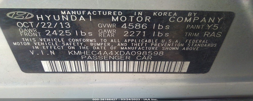 KMHEC4A4XDA098598 2013 HYUNDAI SONATA HYBRID photo no. 9
