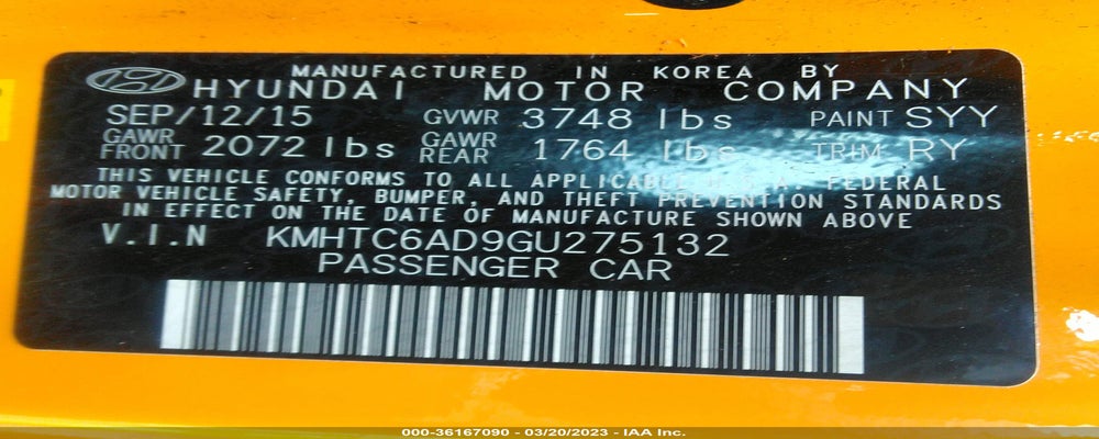 KMHTC6AD9GU275132 2016 HYUNDAI VELOSTER photo no. 9