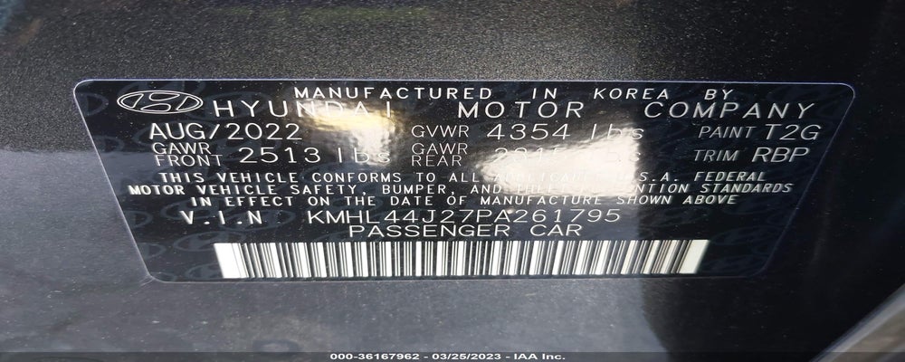 KMHL44J27PA261795 2023 HYUNDAI SONATA photo no. 9