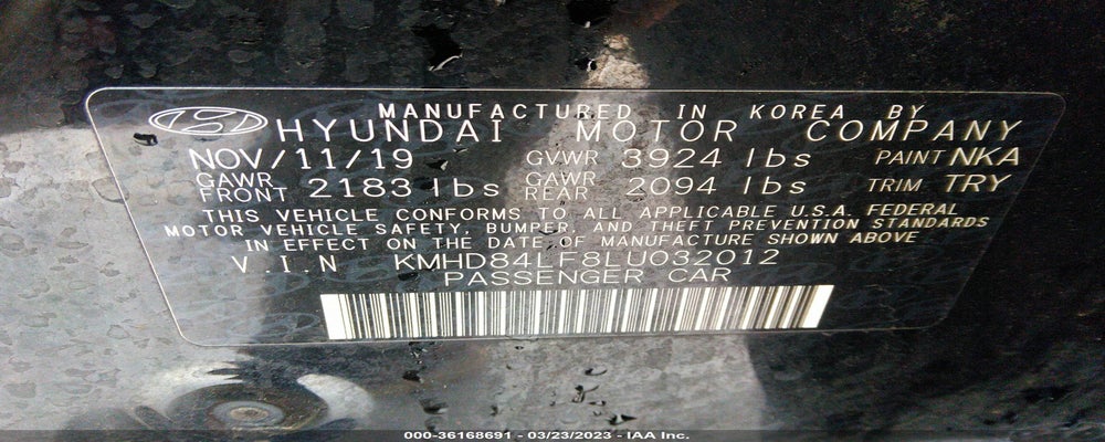KMHD84LF8LU032012 2020 HYUNDAI ELANTRA photo no. 9
