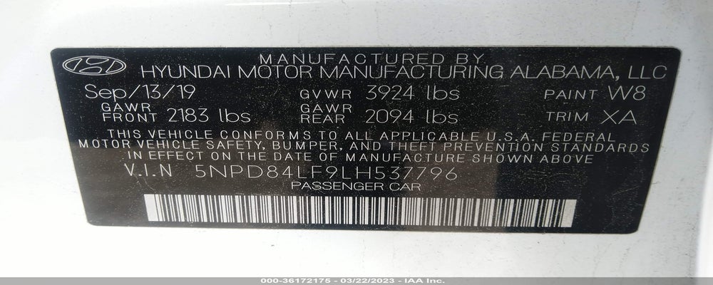 5NPD84LF9LH537796 2020 HYUNDAI ELANTRA photo no. 9