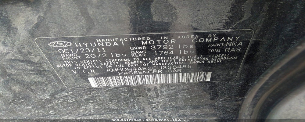KMHDH4AE2CU338486 2012 HYUNDAI ELANTRA photo no. 9