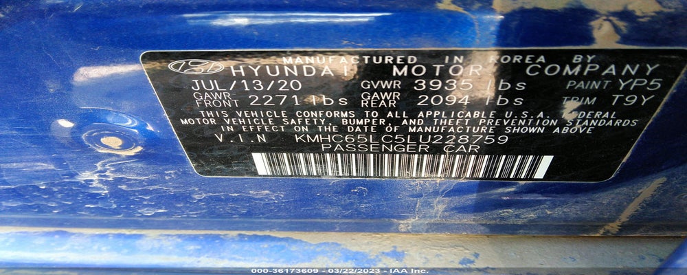 KMHC65LC5LU228759 2020 HYUNDAI IONIQ HYBRID photo no. 9